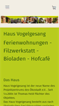 Mobile Screenshot of hausvogelgesang.de